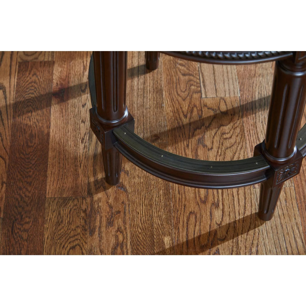 Walnut Counter Height Swivel Stool T28037