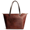 Cognac Large Zipper Tote B906
