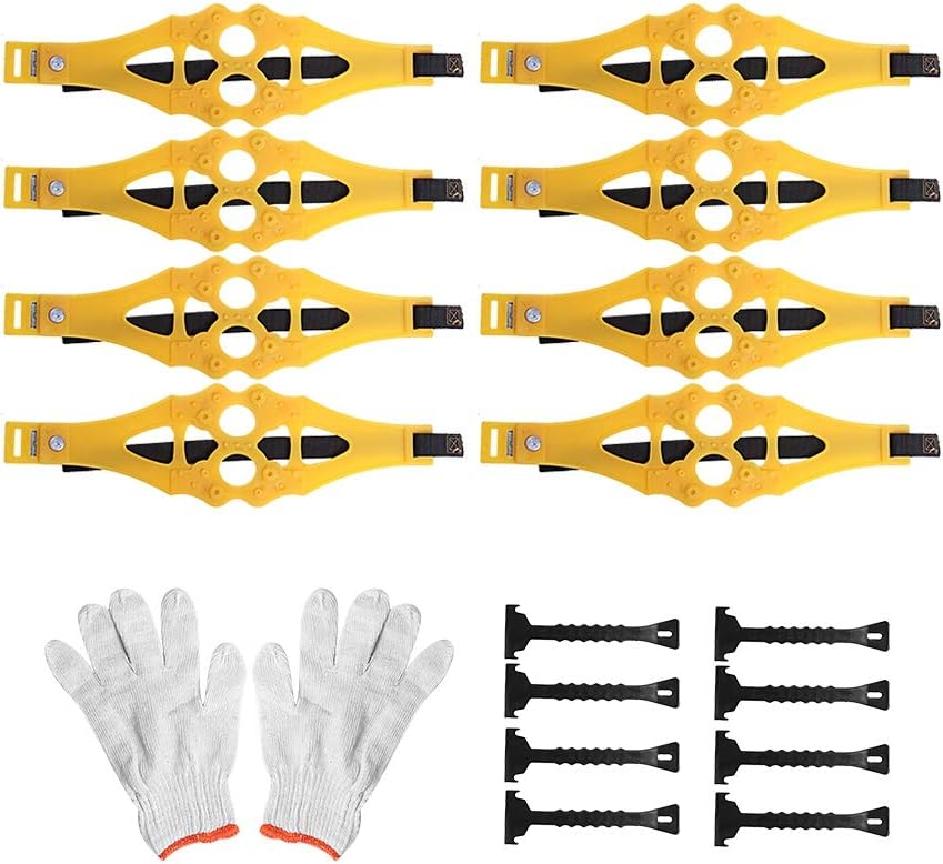8Pcs Universal Anti-skid Car Snow Tire Chains U46449