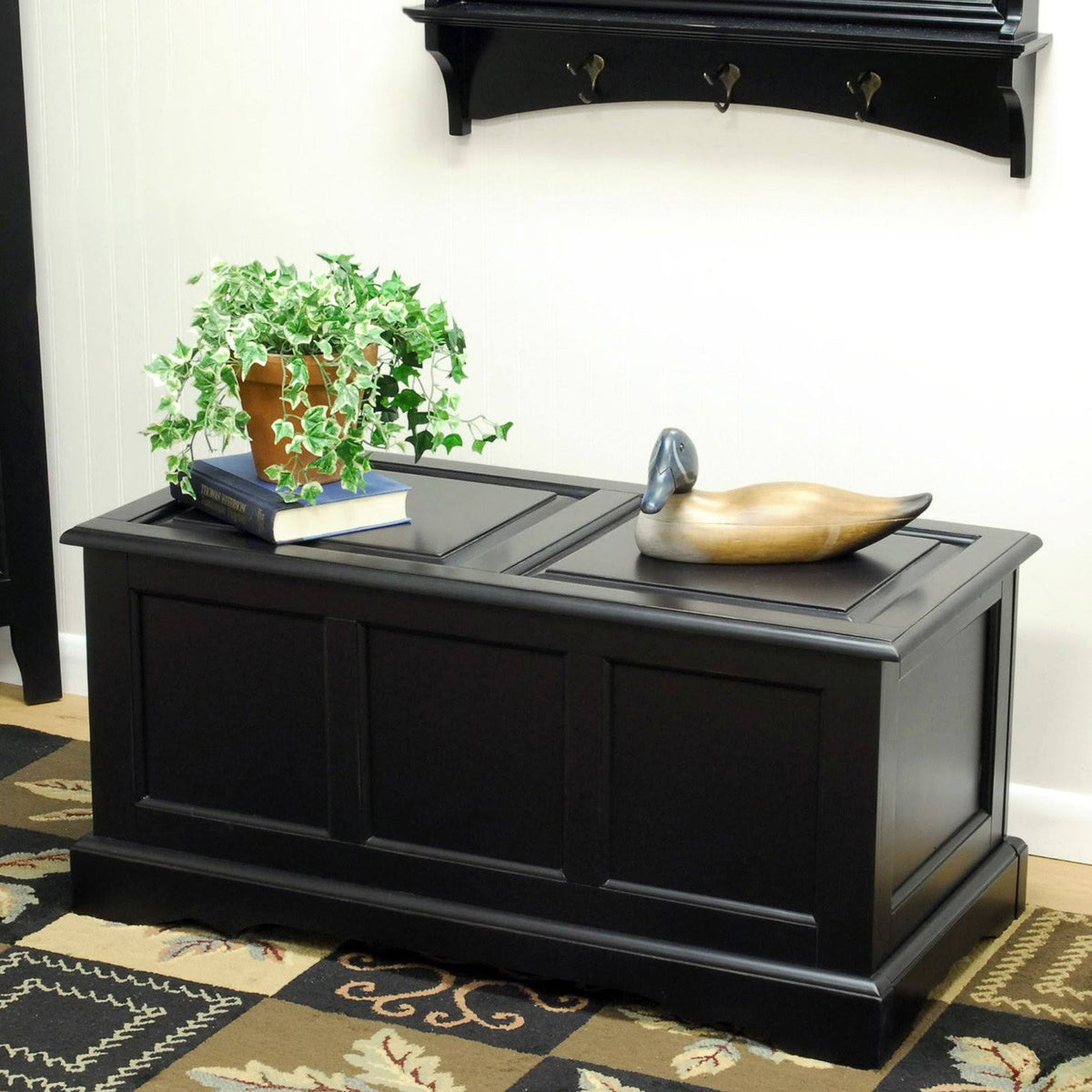 Antique Black Blanket Chest D450677