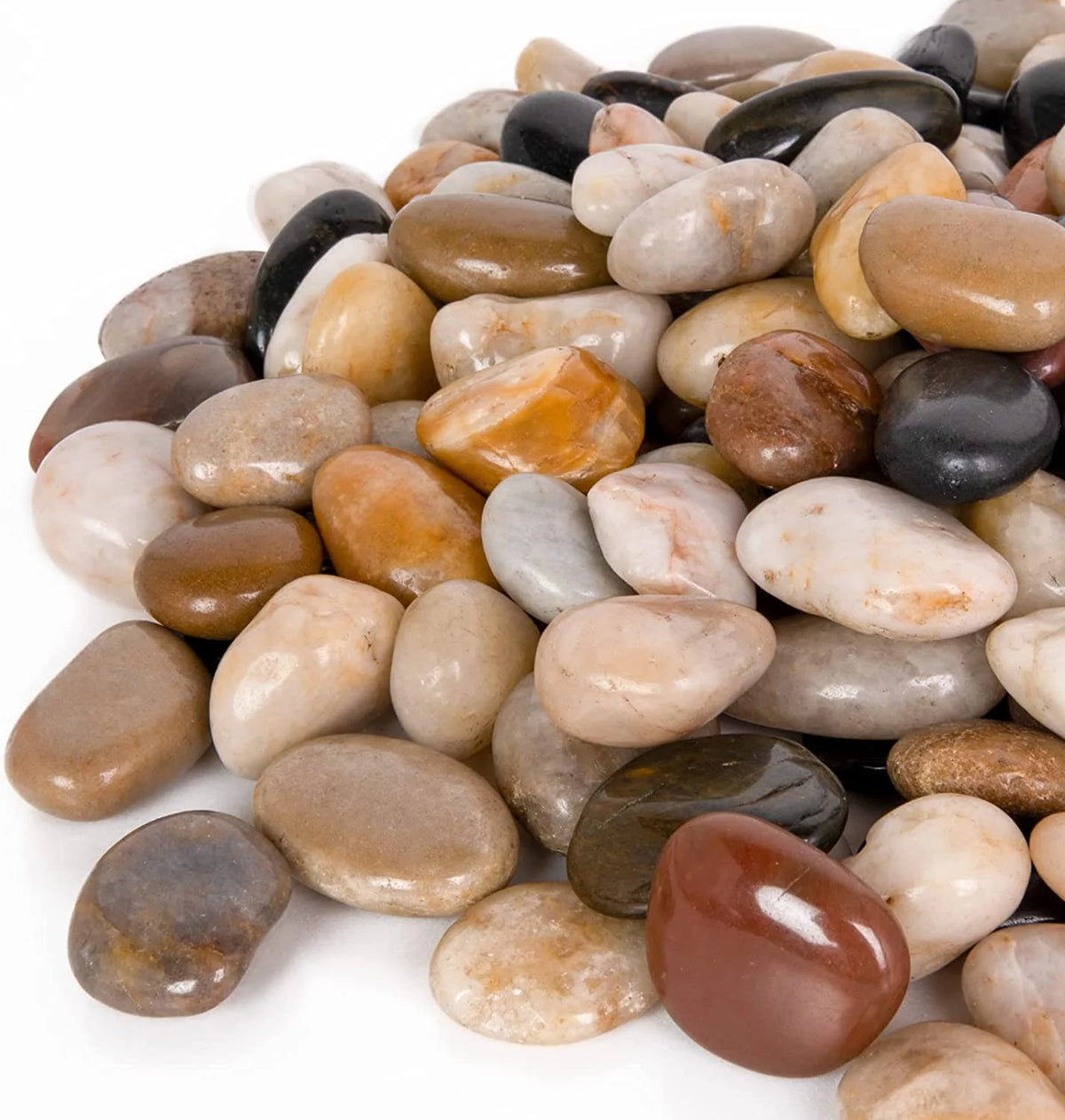 15 Pounds Polished River Rocks 1 to 1 3/4 Inch R272