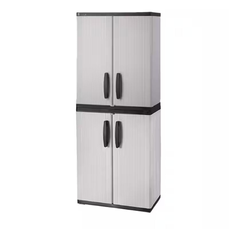Gray Plastic Freestanding Garage Base Cabinet Y681347