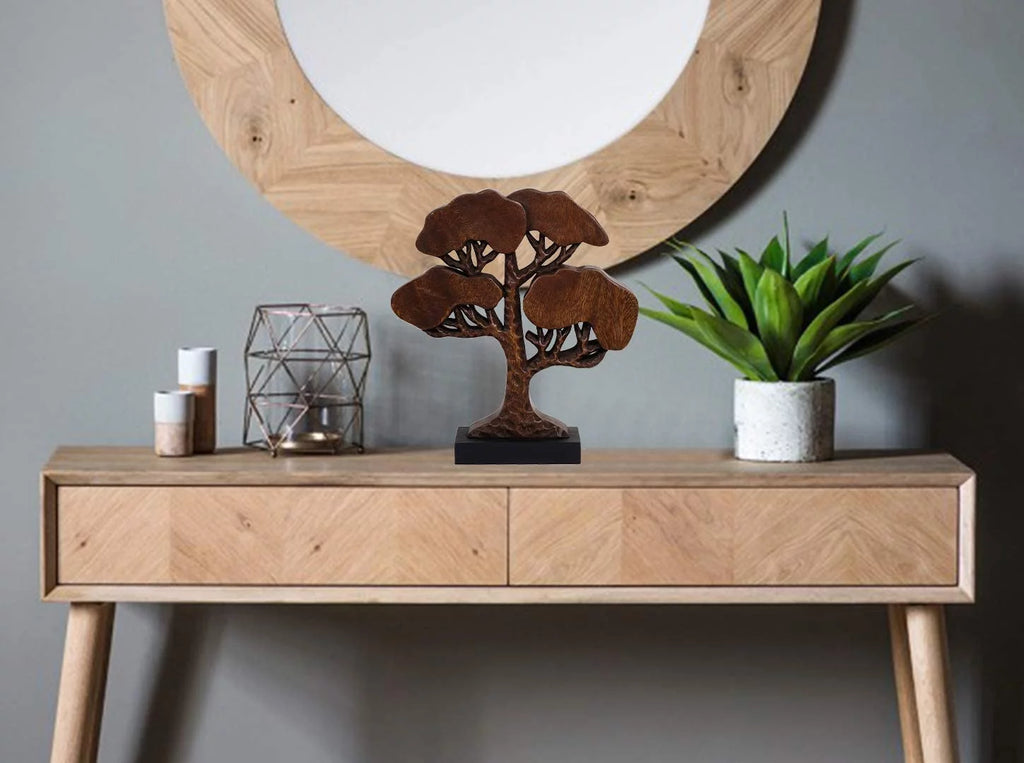 Handcrafted Solid Wood Tree Of Life Centerpiece Z611