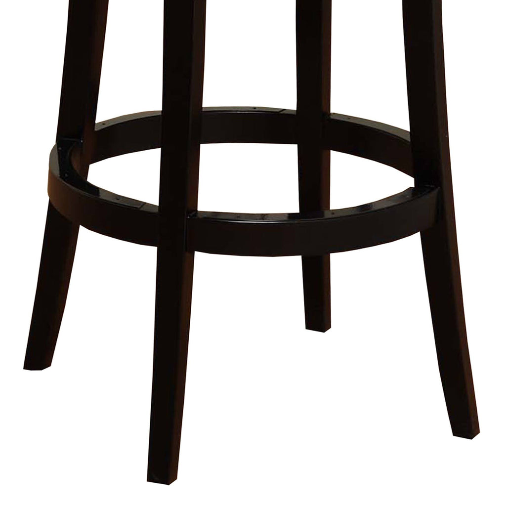 Red Bicast Leather Swivel Bar Stool U594