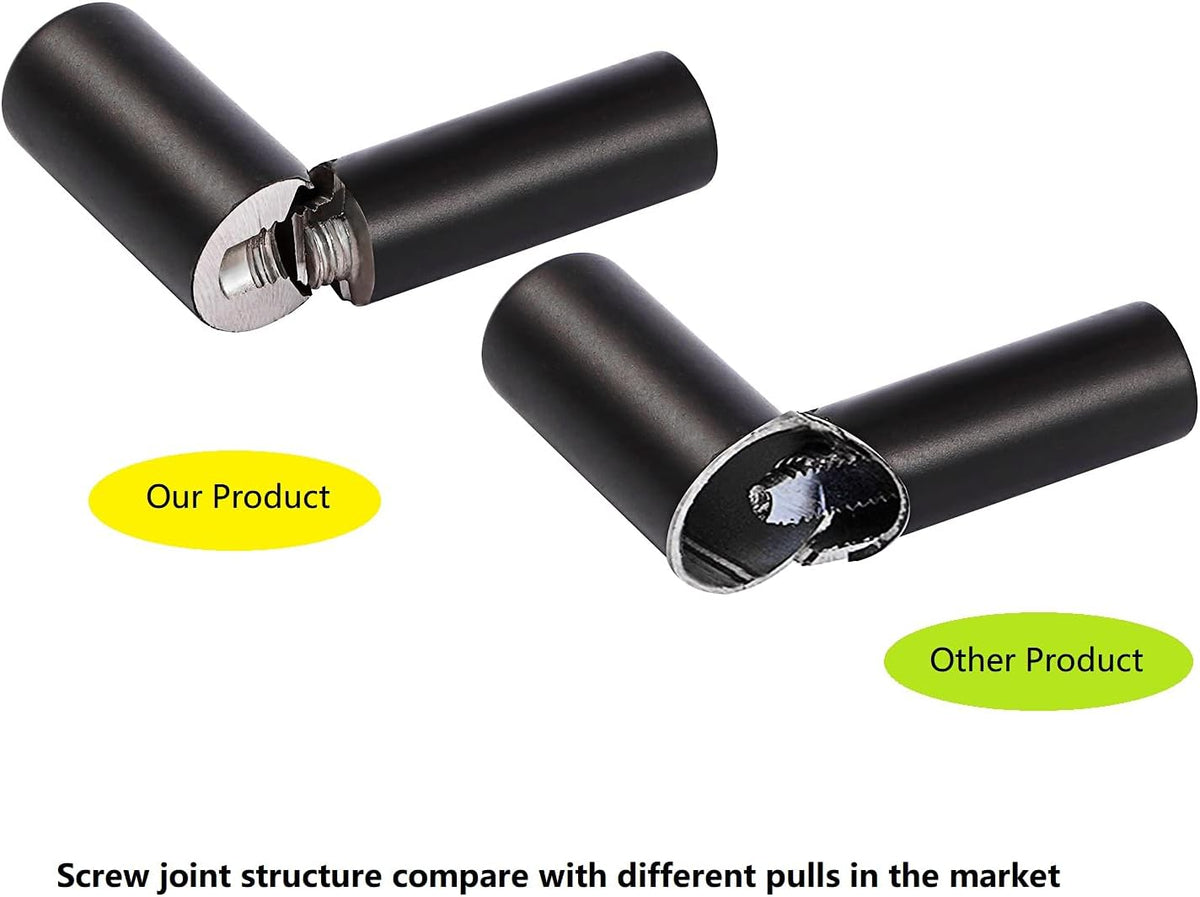 7" Matt Black Stainless Steel Cabinet Handles, 30 Pack A832456