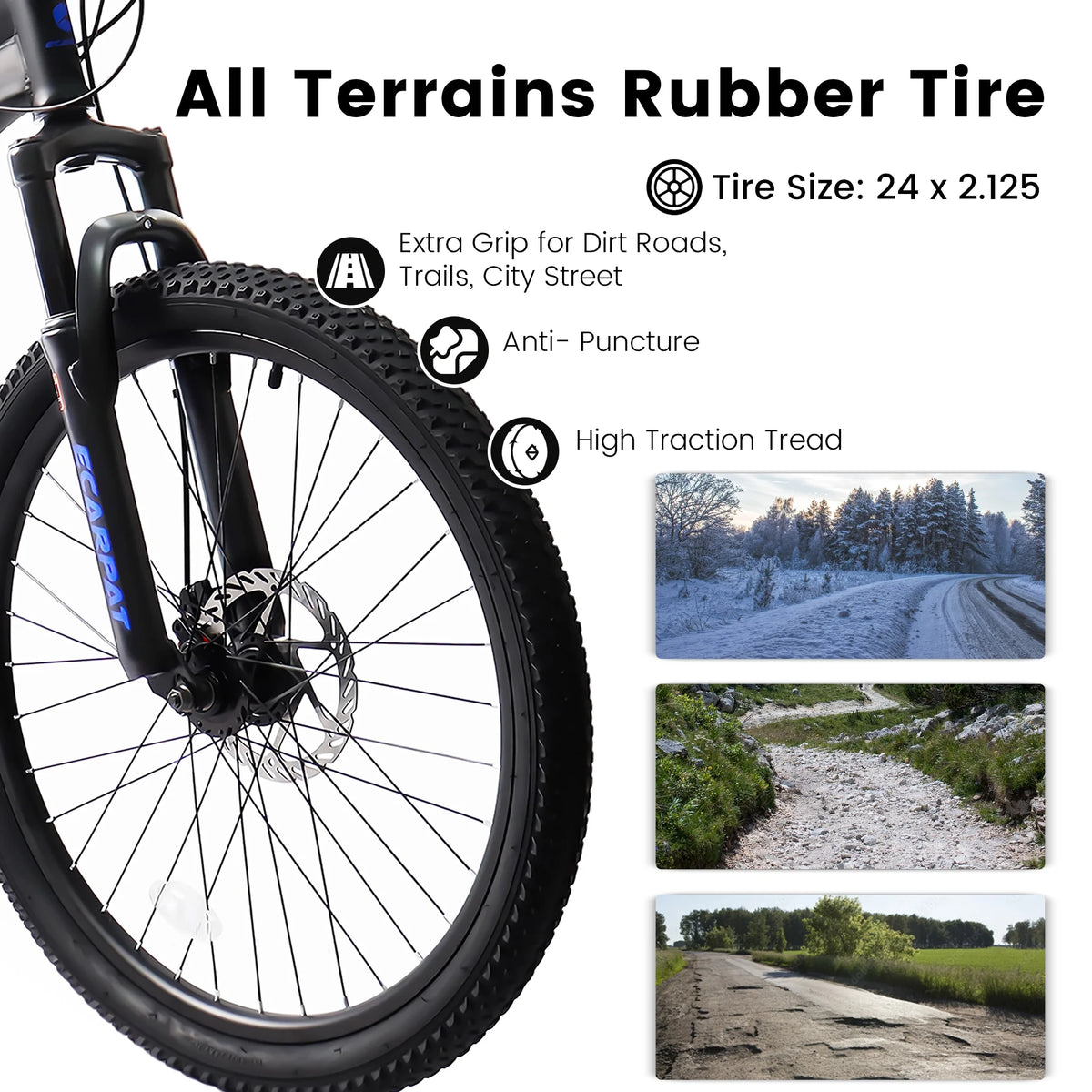 24 Inch 21-Speed Full Suspension Mountain Bike T3762