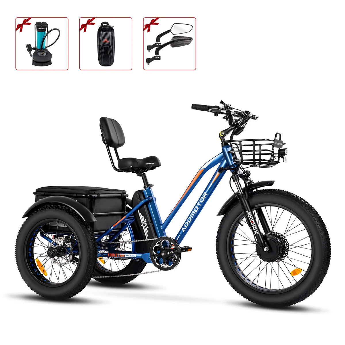 White Electric Tricycle W310