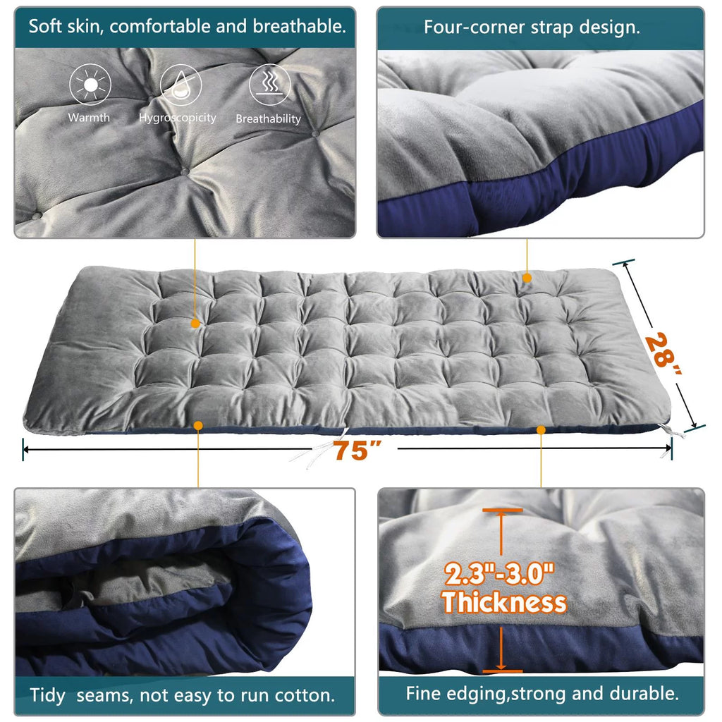 Camping Cot with Detachable Mattress and Carry Bag T919