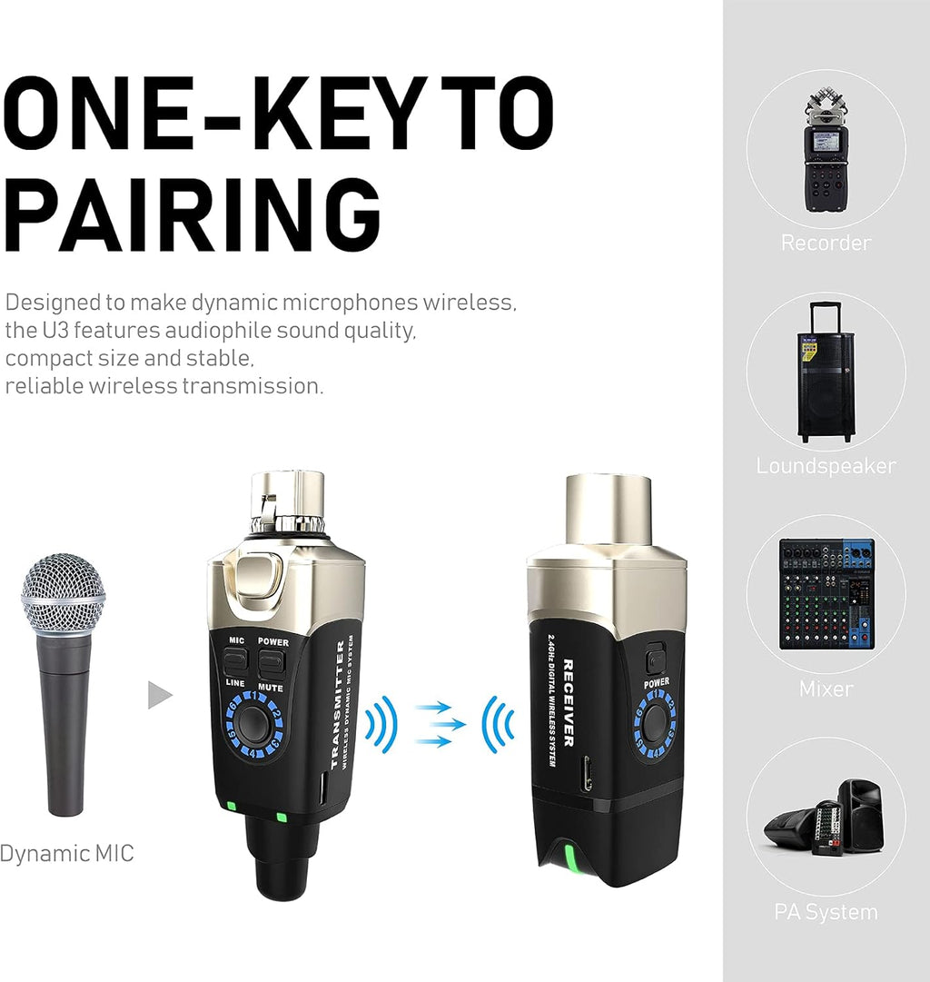 XLR Wireless Microphone System C343