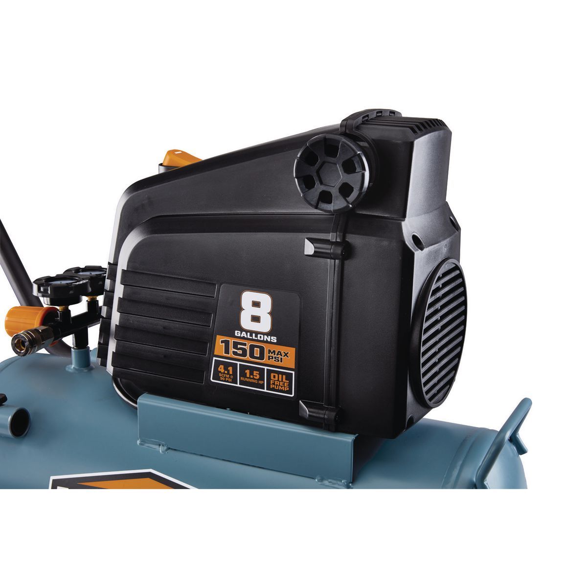 8 Gallon 150 PSI Oil-Free Air Compressor W1221