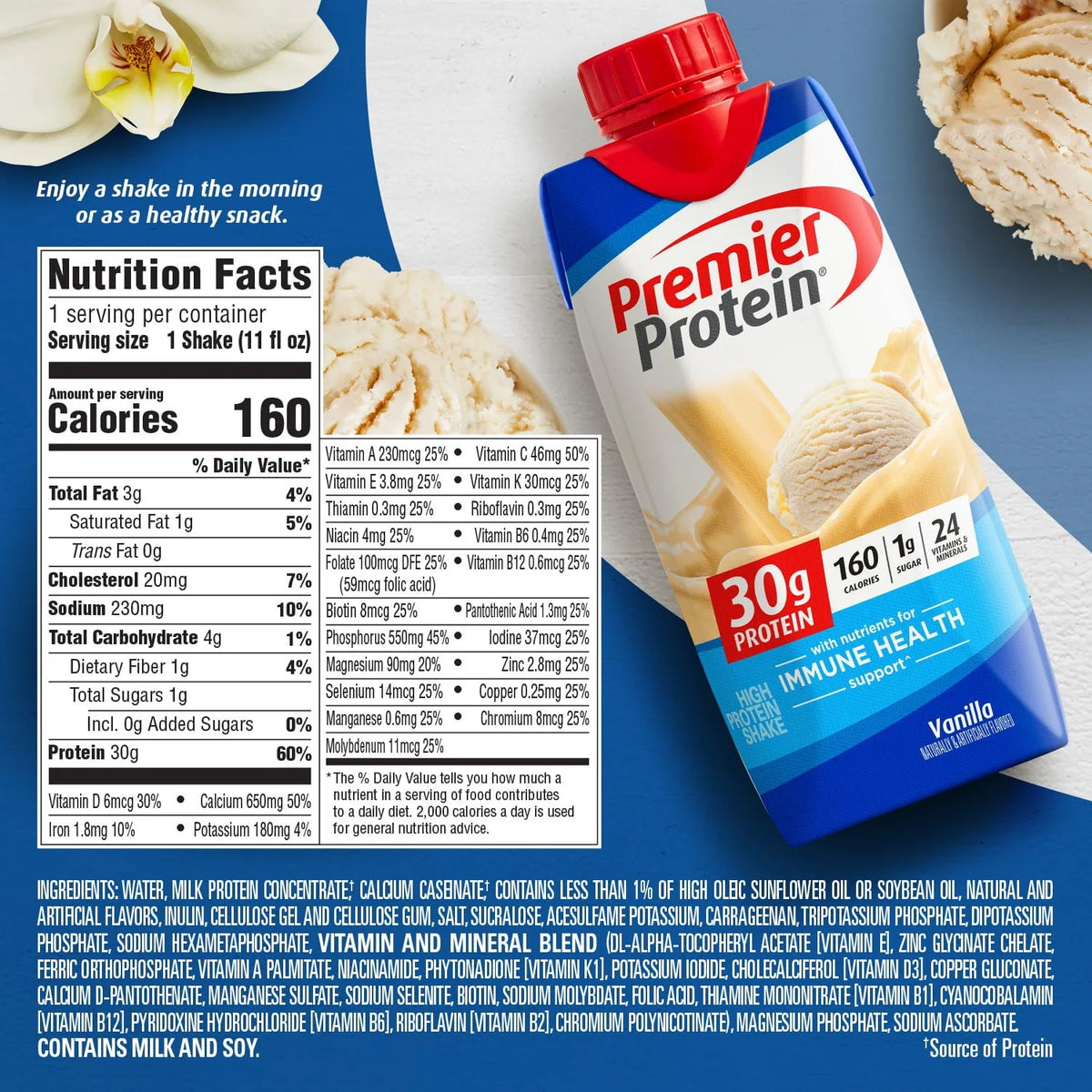 Vanilla Protein Shake 30g 11 fl oz 4 Ct G3741
