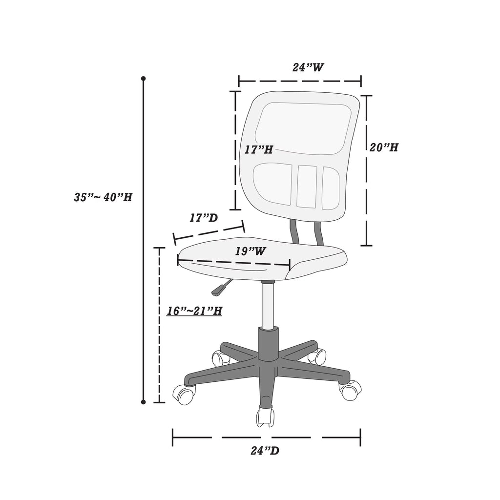 Black Mesh Office Chair N316249