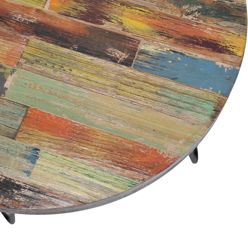 Reclaimed Wood End Table E778167