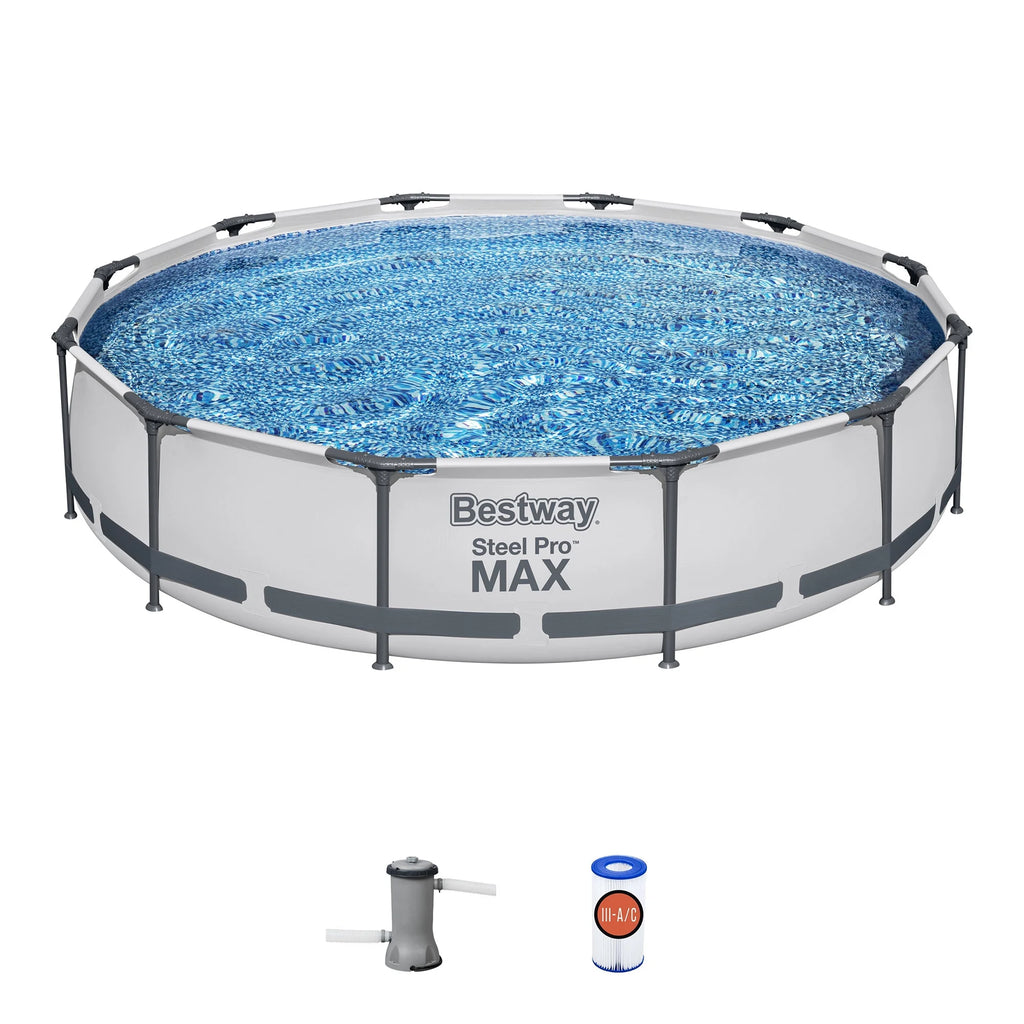 Steel Pro Max Swimming Pool Set with Filter Pump, 12' x 30 M938346