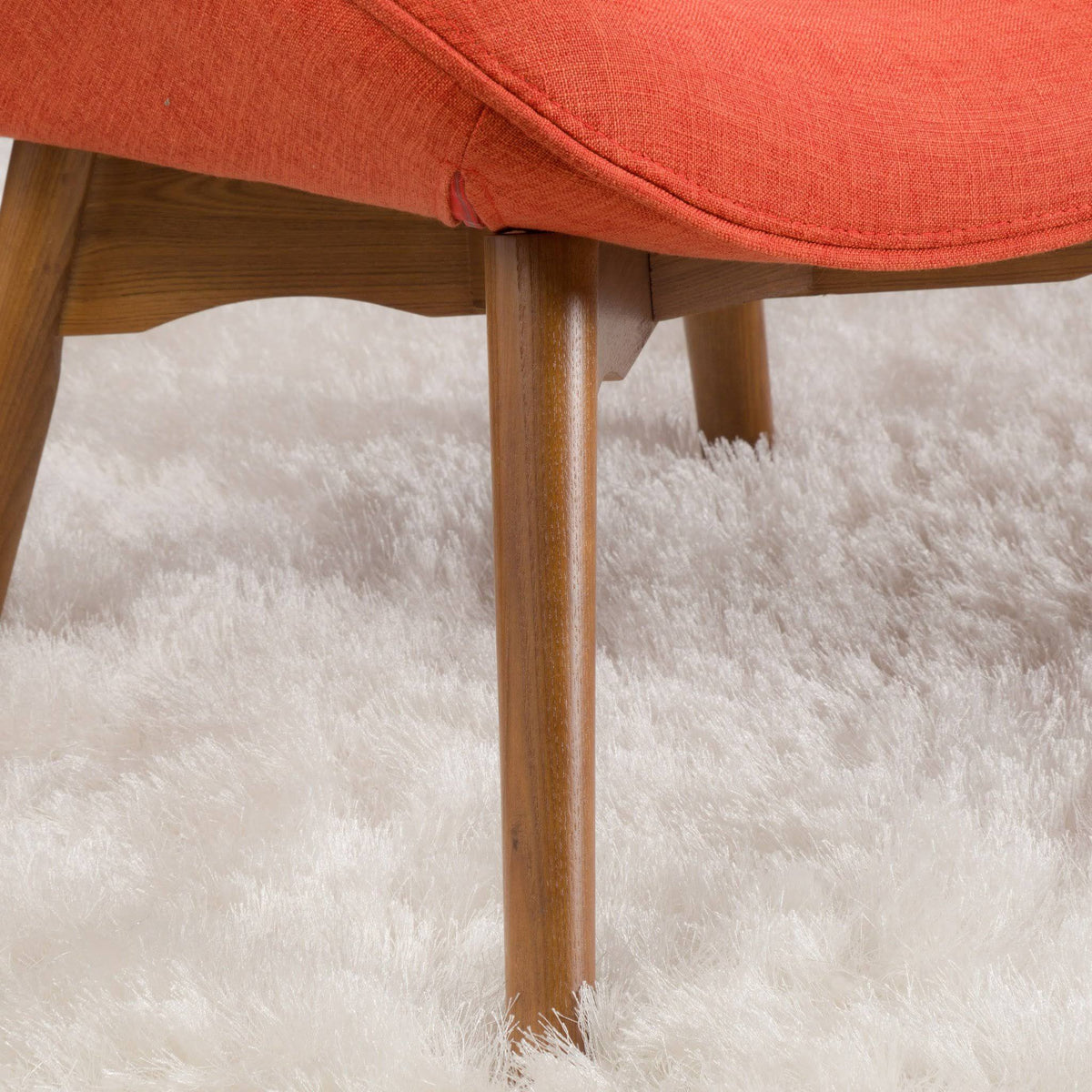 Mid Century Modern Contour Chair with Footstool Z349070