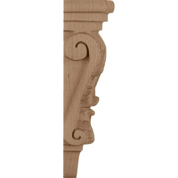 Extra Small Acanthus Pilaster Corbel Maple H58579