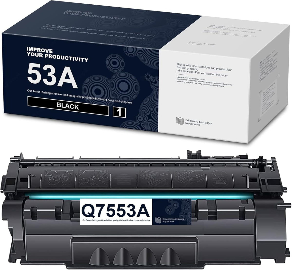 Compatible 53A Toner Cartridge Black 1-Pack P76174