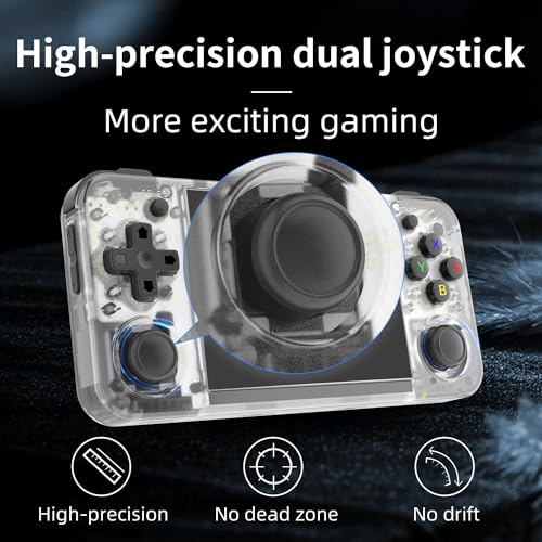Black Retro Handheld Game Console with 3.5 inch IPS Screen and 64G TF Card J5755