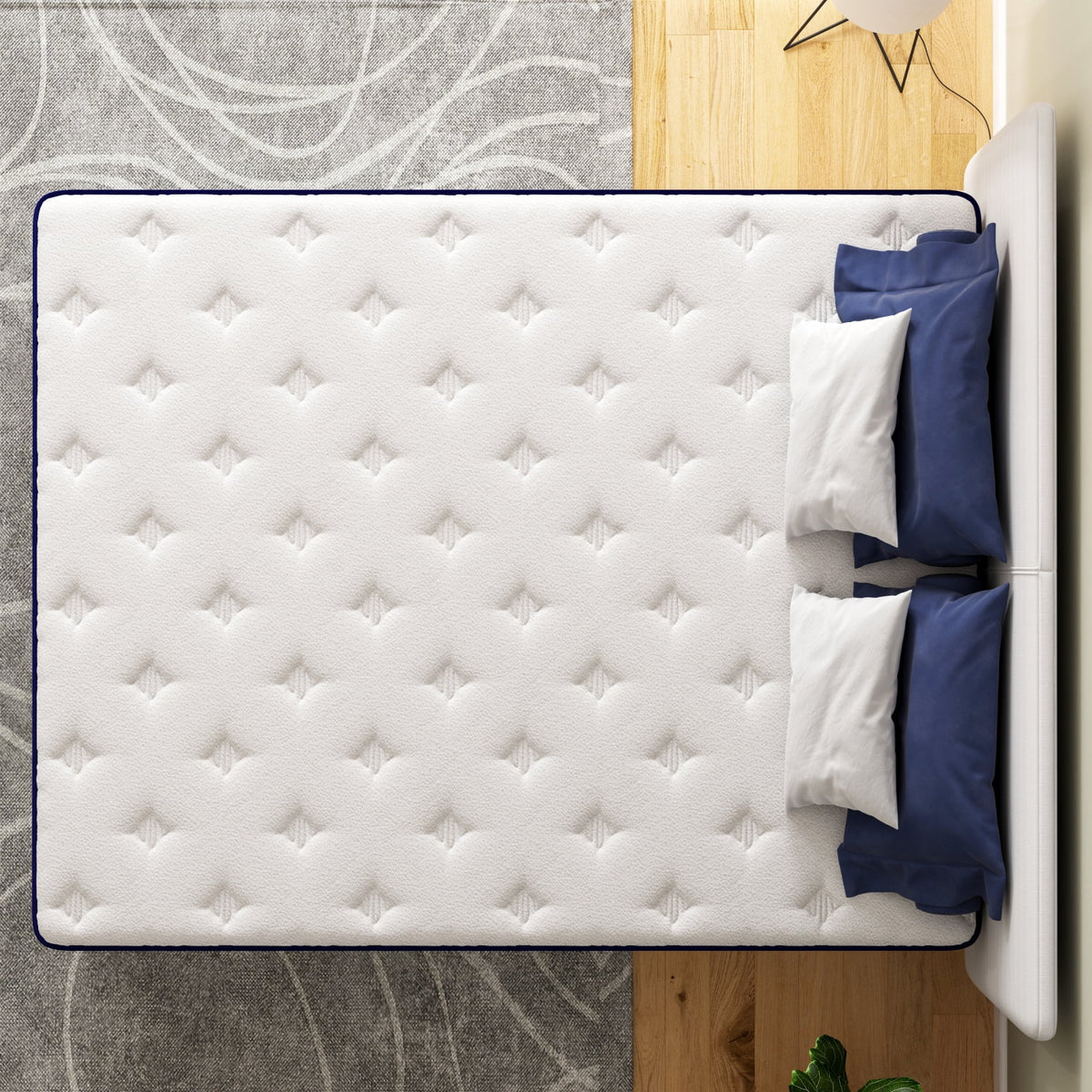 Queen 10 Inch Hybrid Memory Foam Mattress G759