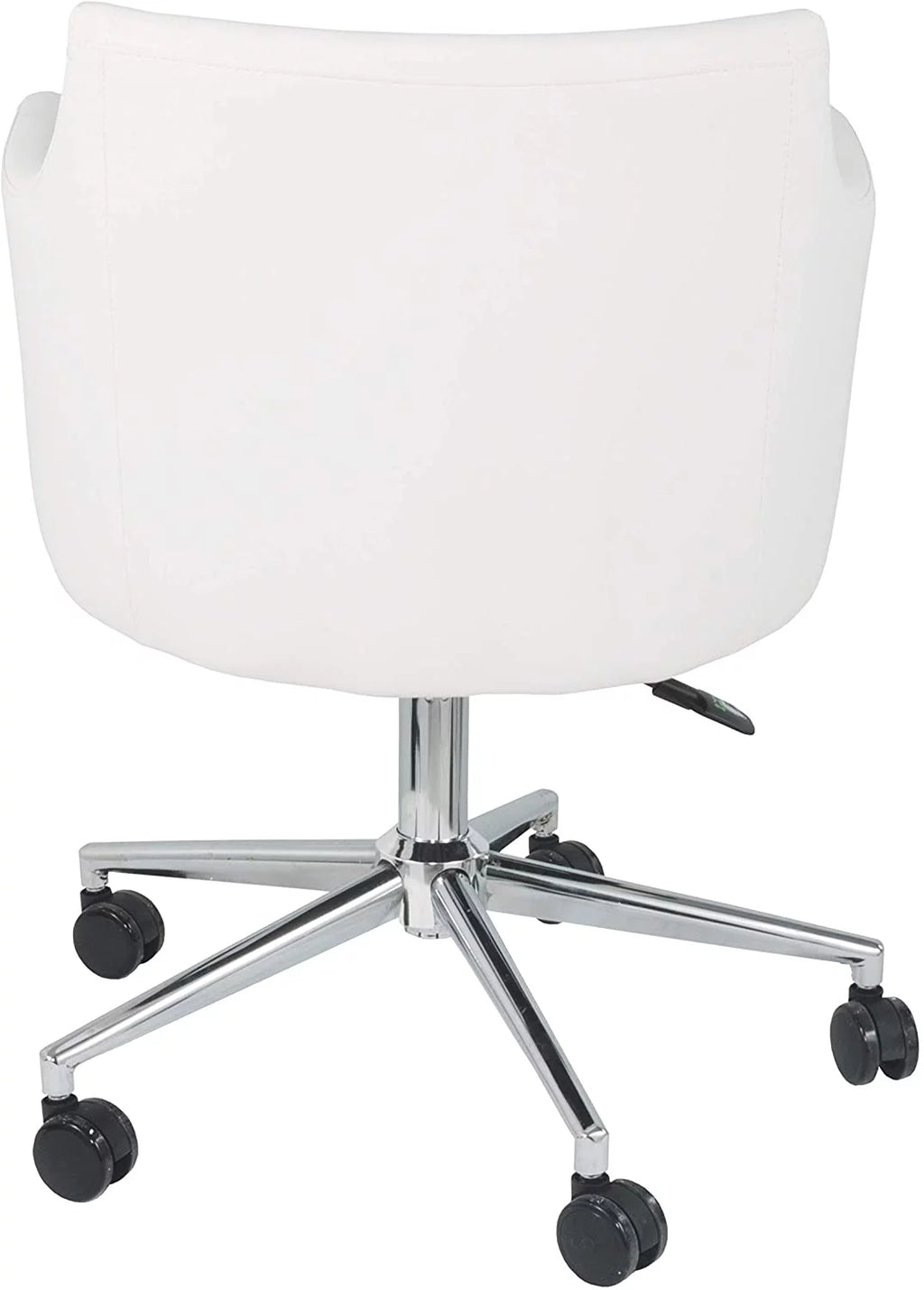 White Adjustable Swivel Office Desk Chair U96138