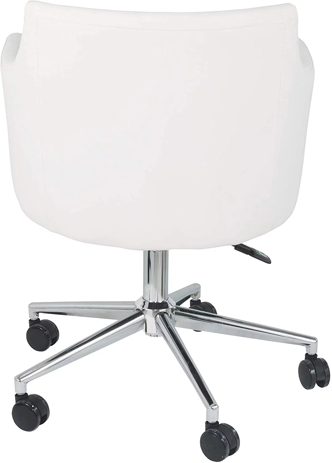 White Adjustable Swivel Office Desk Chair U96138