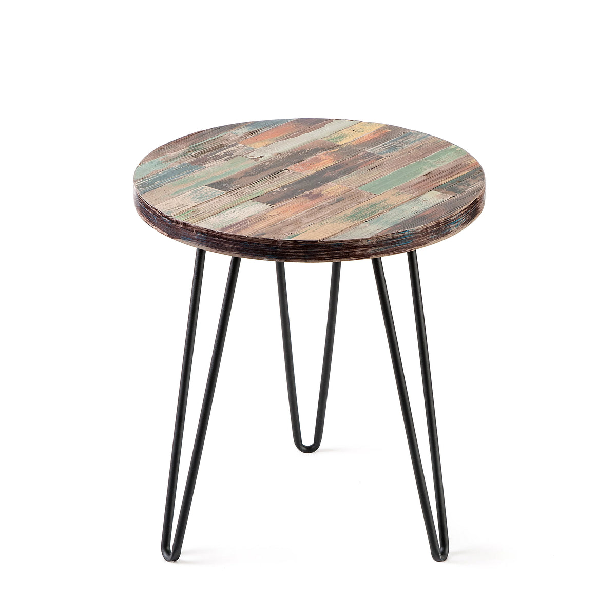 Reclaimed Wood End Table E778167