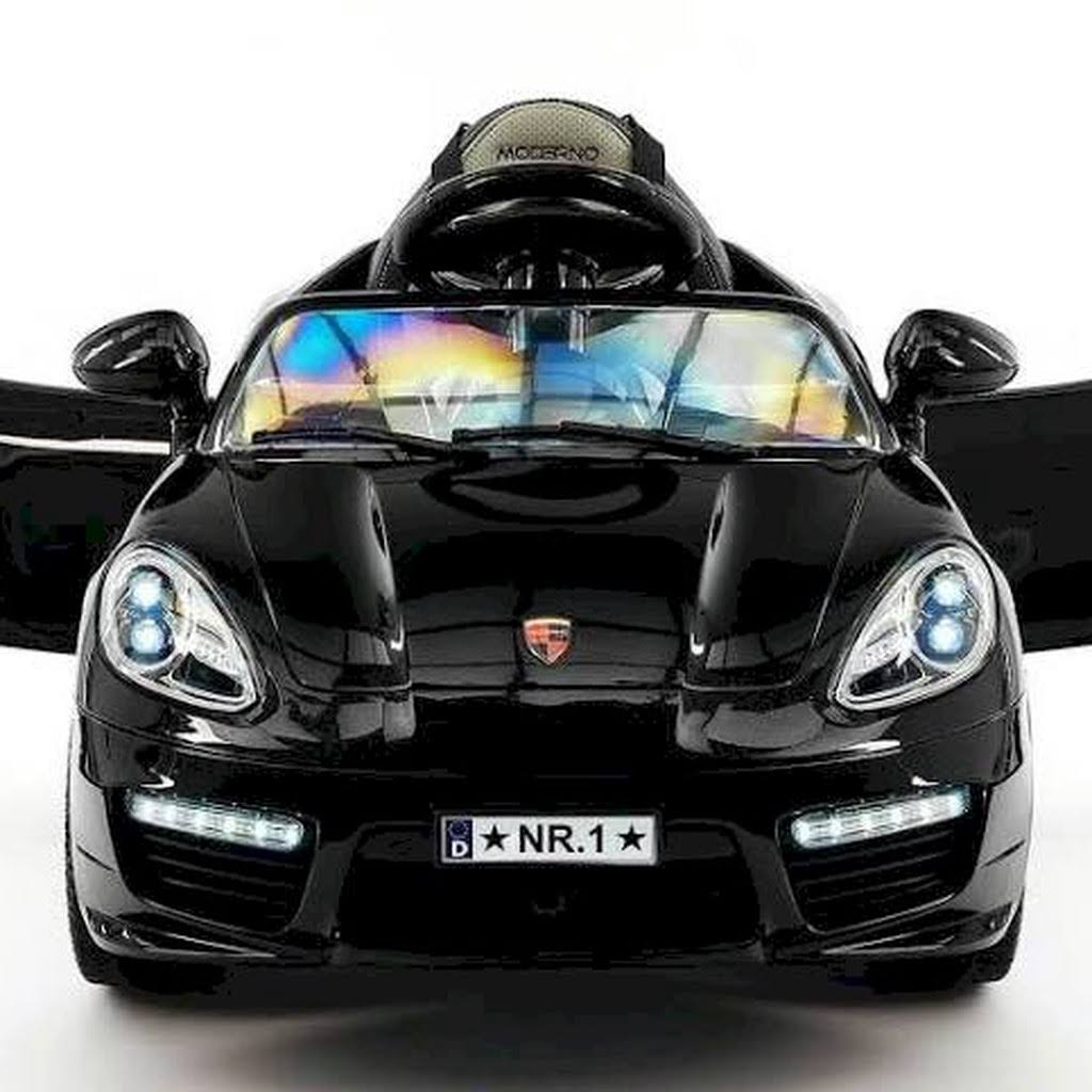 12V Ride-On Car with Parental Remote, MP3, LED Lights, Black G785469