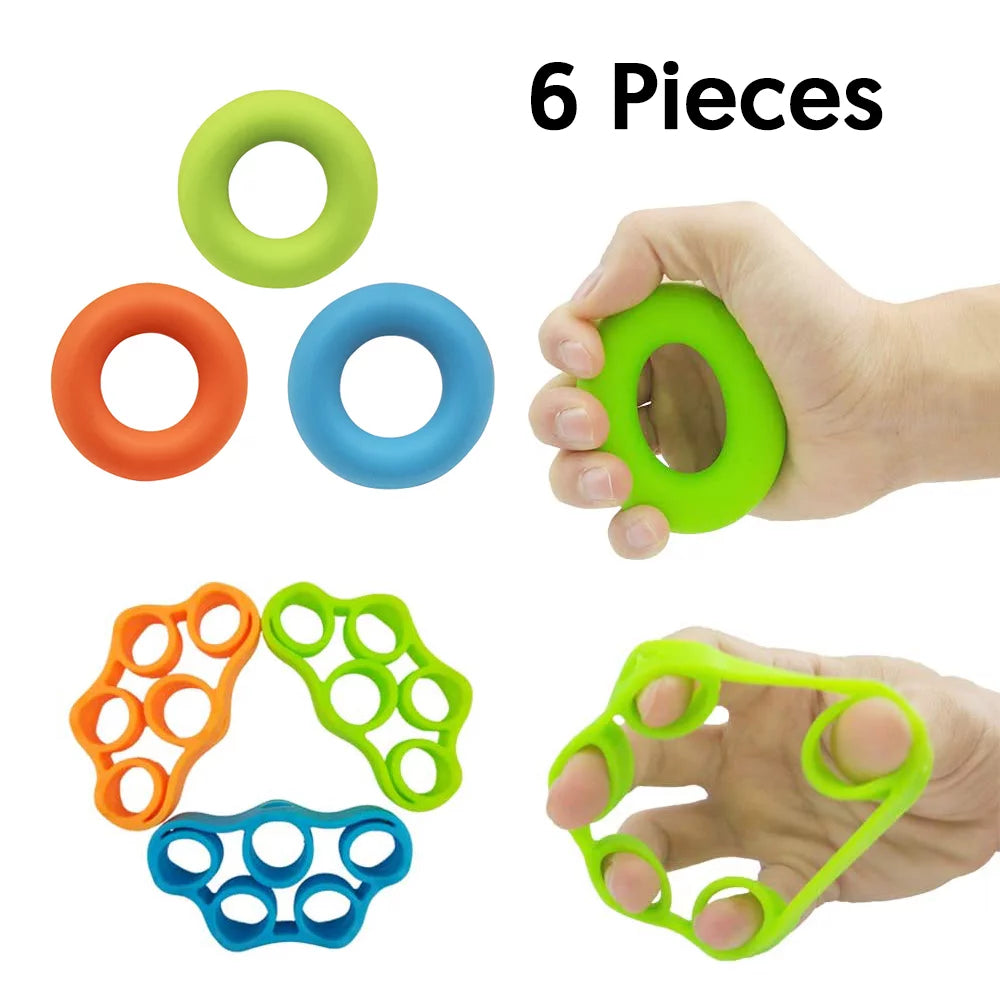 Hand Grip Strengthener Finger Exerciser Set of 6 Z5840
