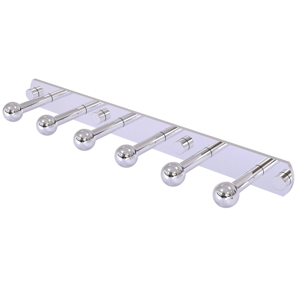 Polished Chrome 6-Position Tie & Belt Rack P4107