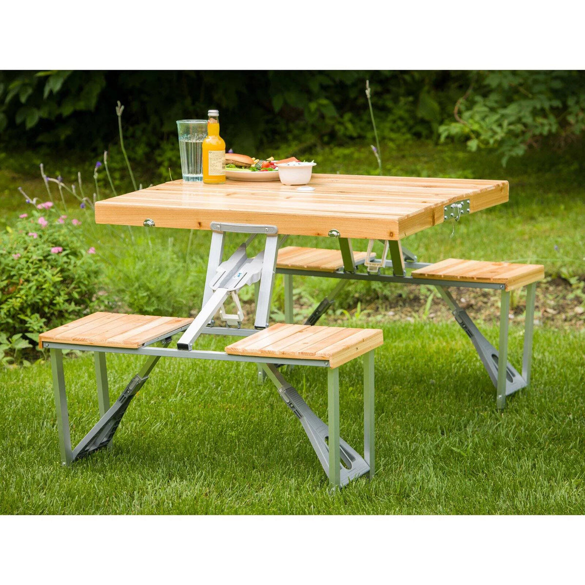 Wood Folding Picnic Table U334628