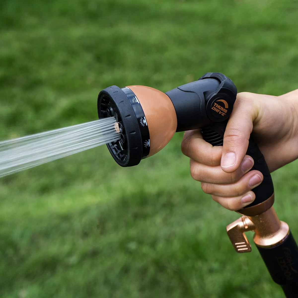 50 Ft Expandable Water Hose with Thumb Spray Nozzle V852