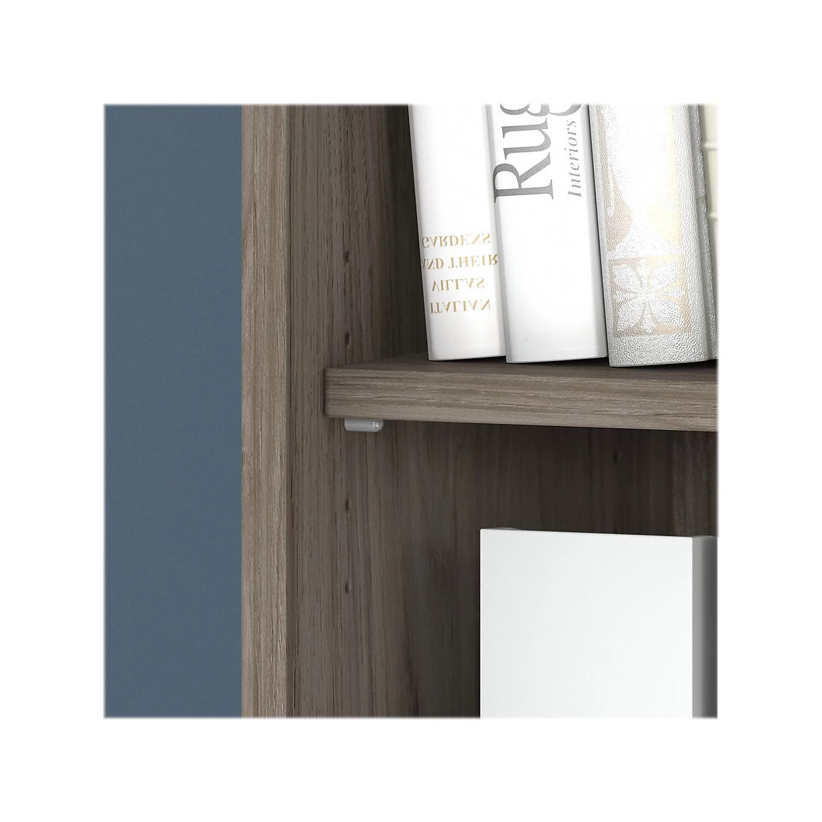 Tall 5 Shelf Bookcase with Doors H405