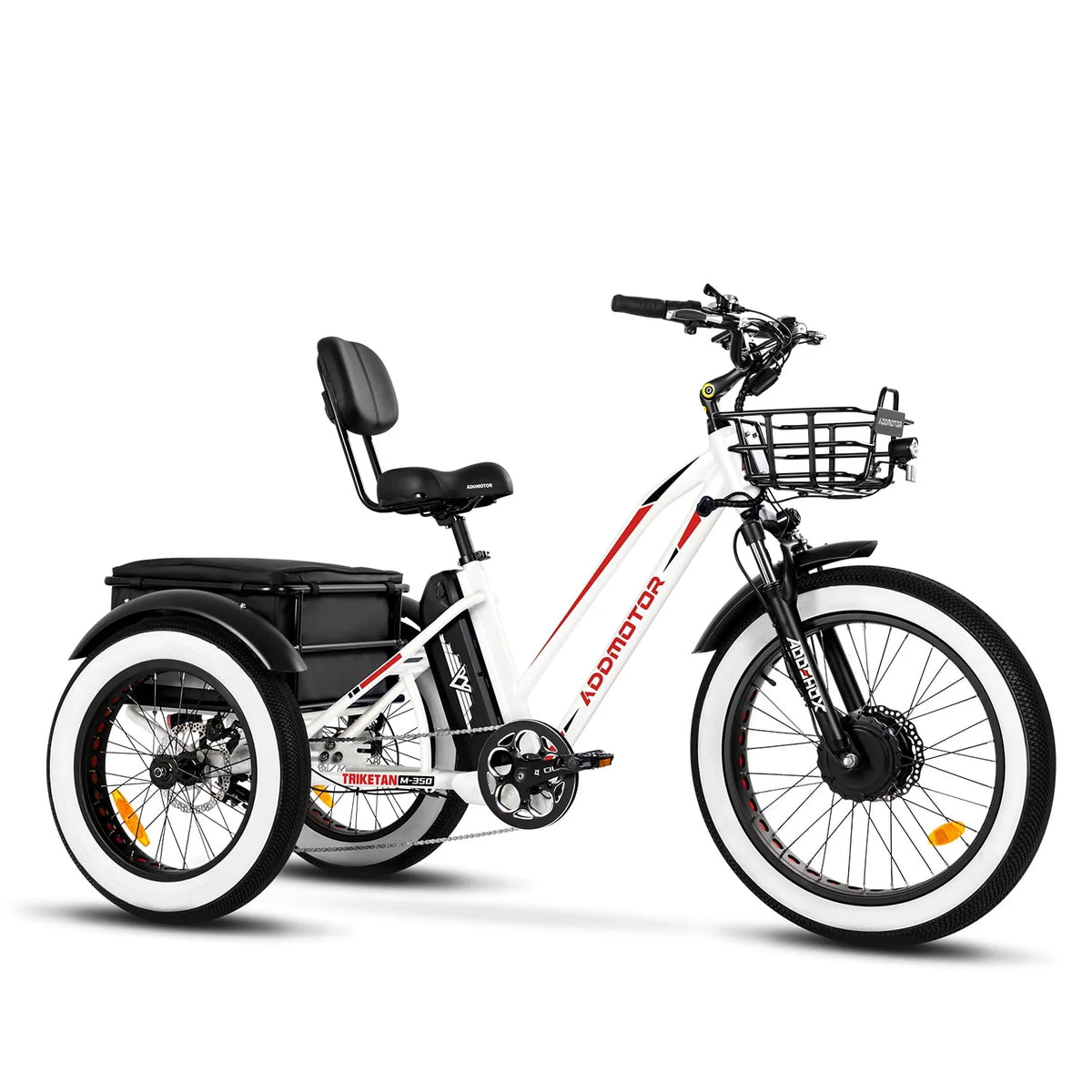 White Electric Tricycle W310