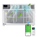 12000BTU 110V Window-Mounted Remote Control Air Conditioner, White Q2098