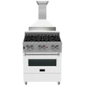 30 in. Dual Fuel Range with Range Hood Appliance Package B96183