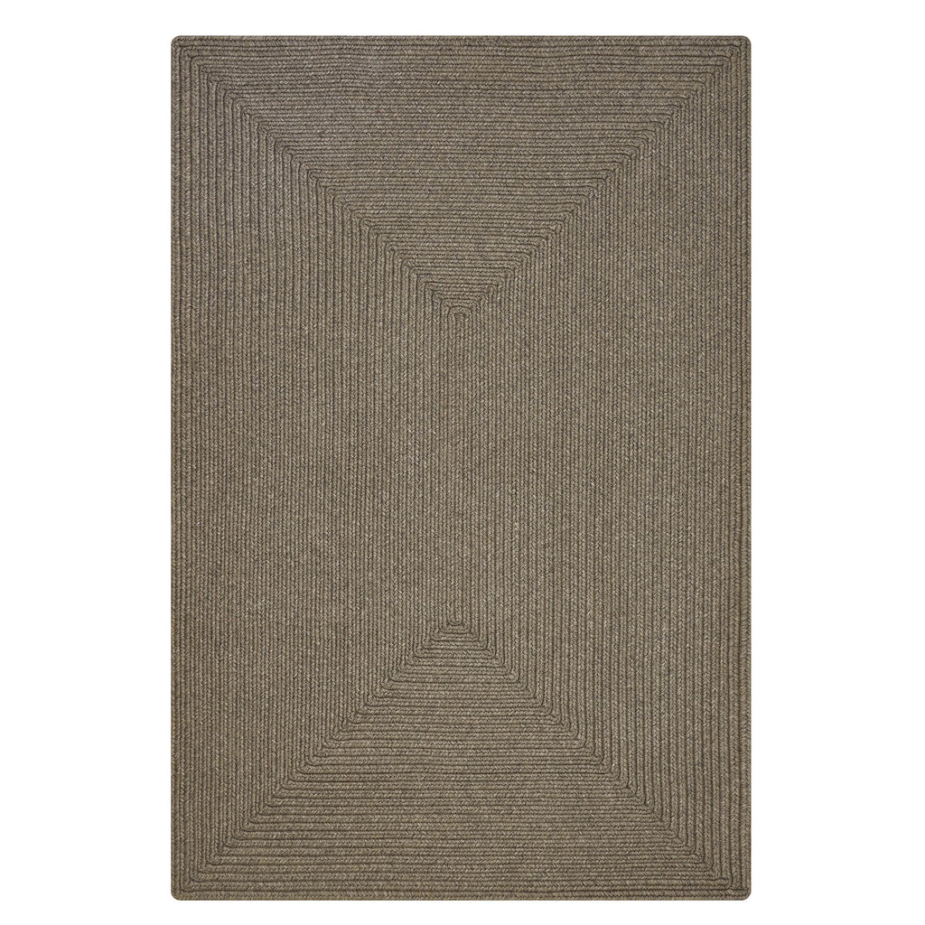 Gray Reversible Braided Rug 4x6 Feet U755