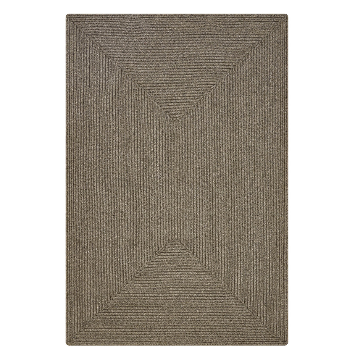 Gray Reversible Braided Rug 4x6 Feet U755