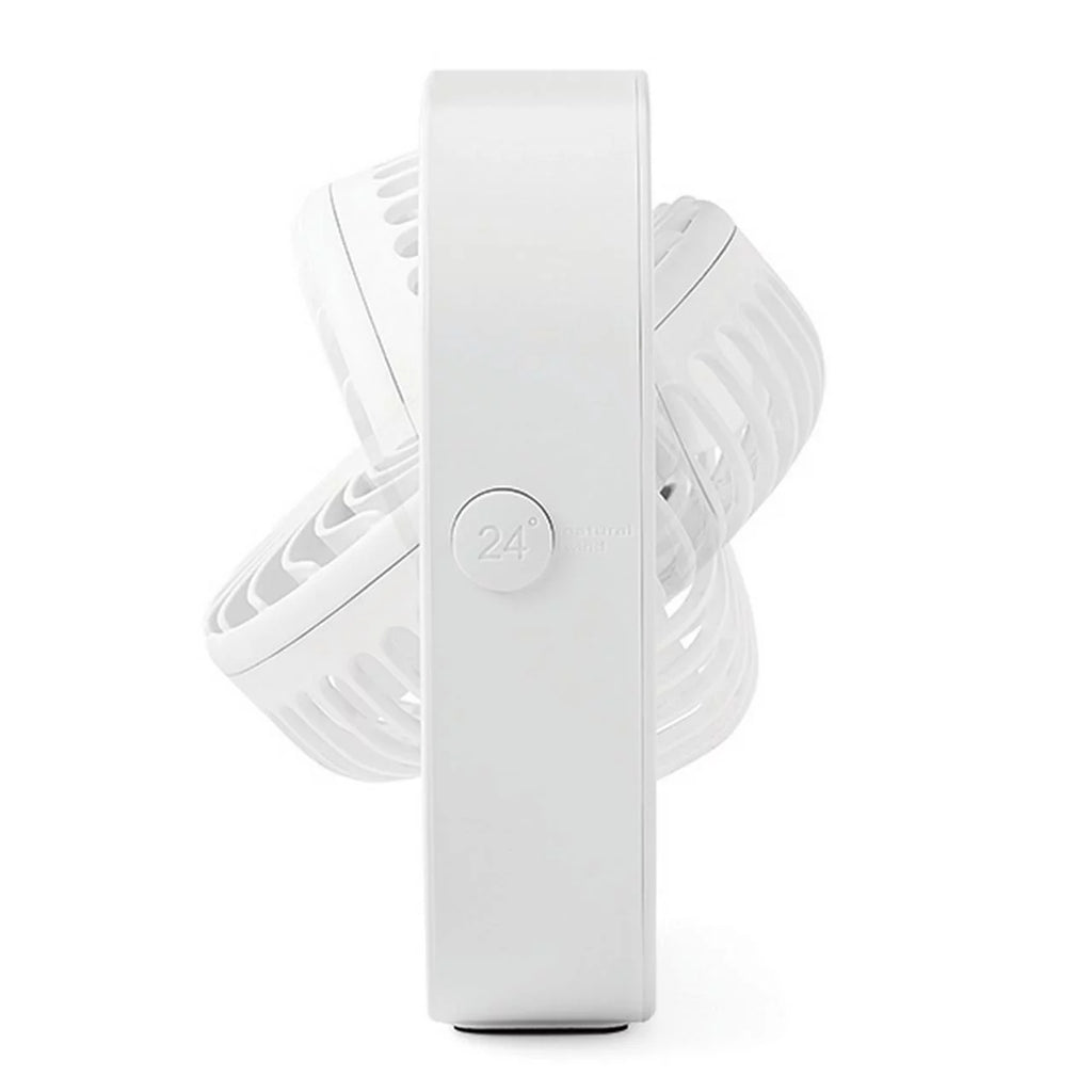 Black Portable Rechargeable USB Tabletop Fan Y2431