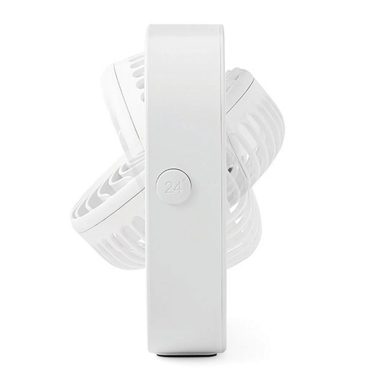 Black Portable Rechargeable USB Tabletop Fan Y2431