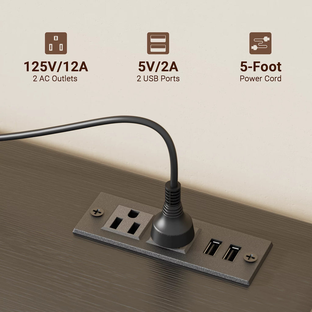 10 Drawer Dresser TV Stand with Power Outlet O114073