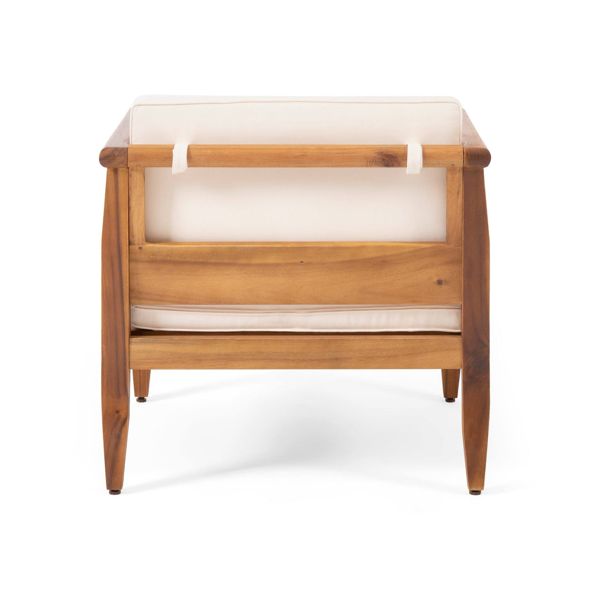 Acacia Wood Club Chair with Cushion Set of 4 S939