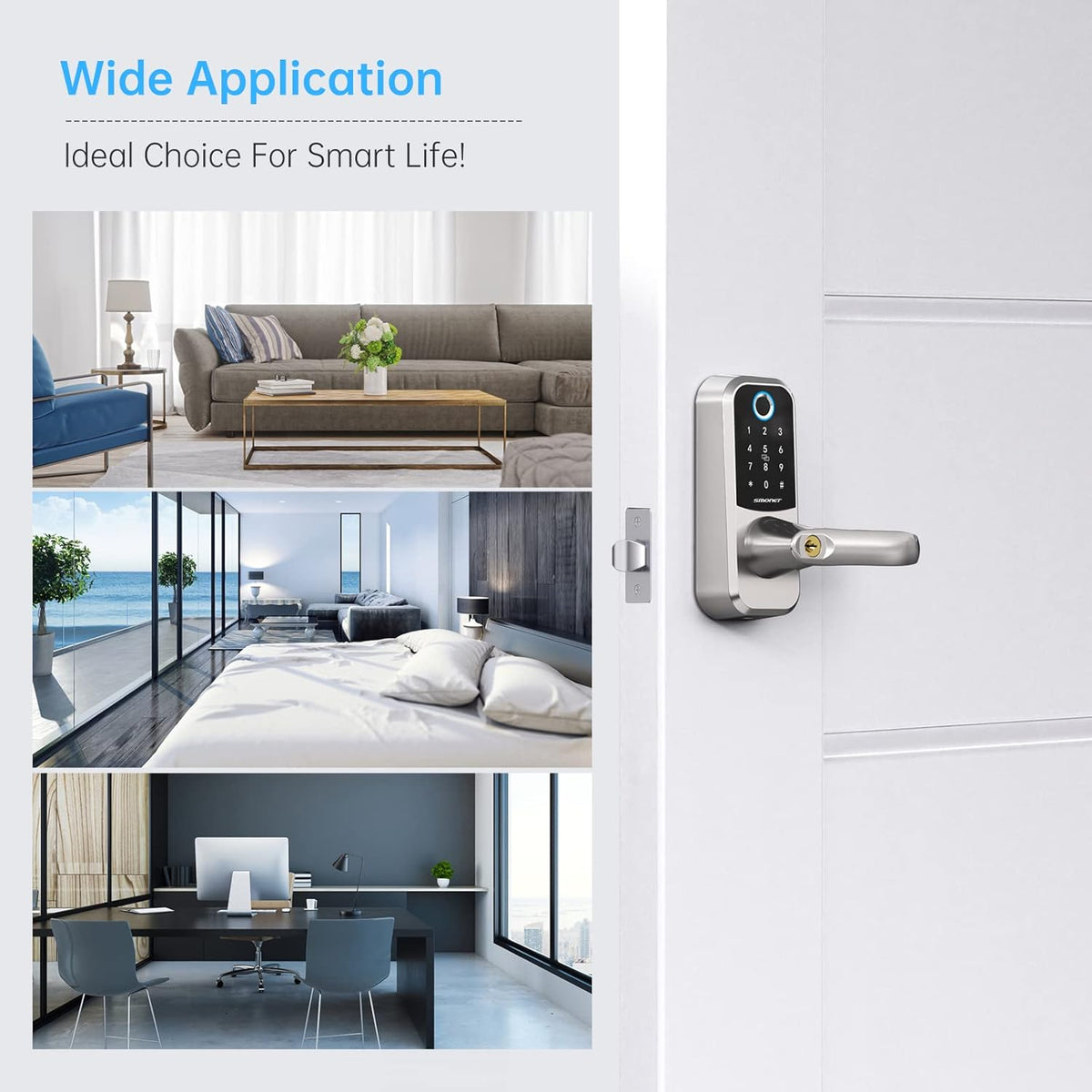 Fingerprint Door Lock with Keypad Q83692