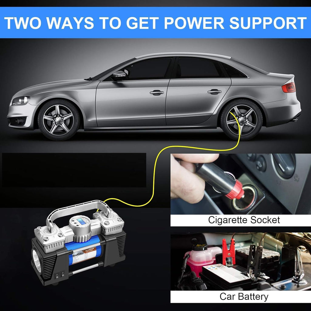 Portable Air Compressor 12Volt 120PSI Digital Tire Pump with Pressure Gauge B53204