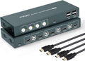 4 Port 4K@30Hz HDMI KVM Switch with HDMI and USB Cables Z13080