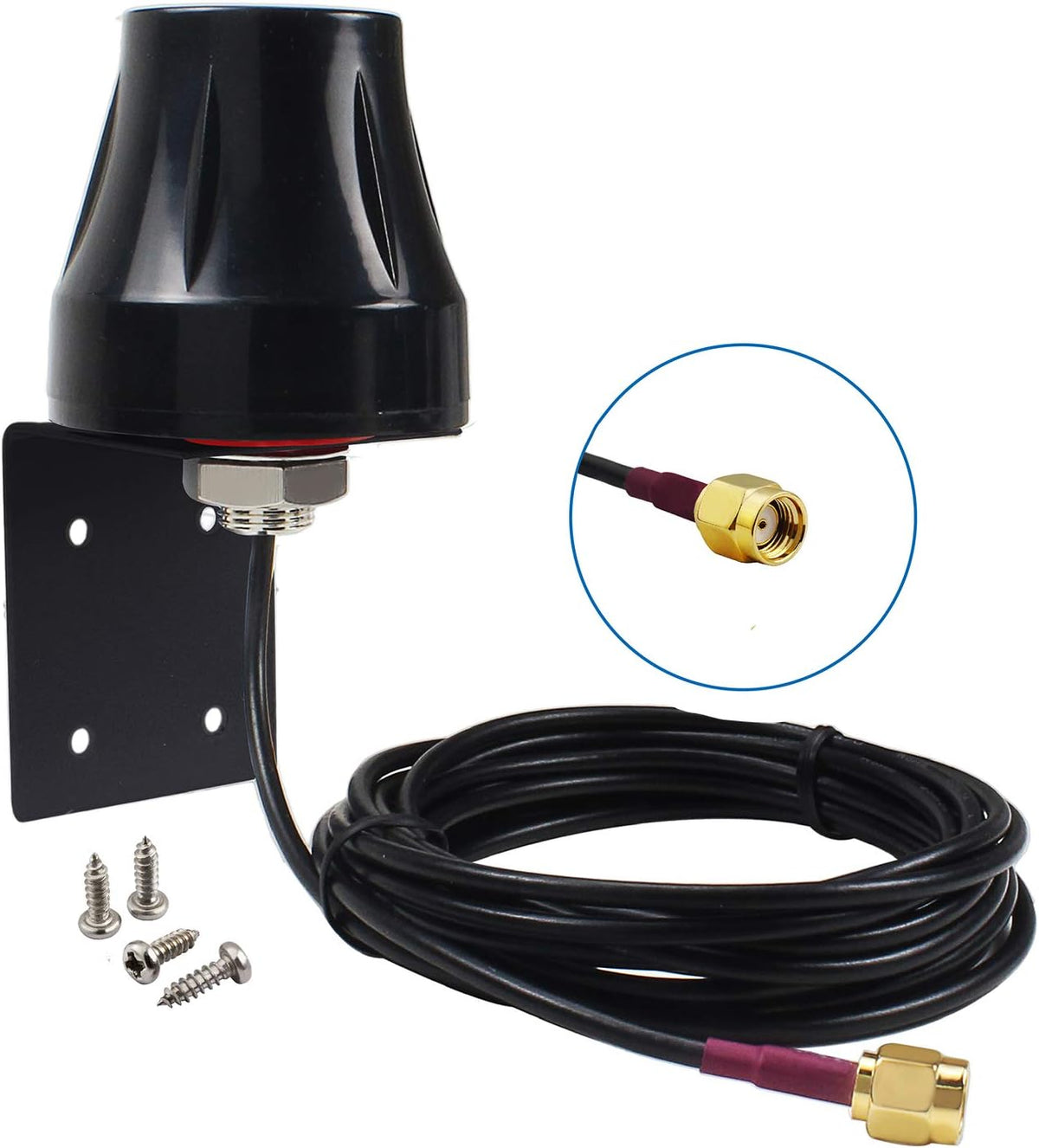 Waterproof Dual Band 2.4GHz 5GHz 5.8GHz Mini Omni-Directional 5dBi Outdoor RP-SMA Male Antenna E621002