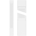 Fluted PVC Pilaster with Capital & Base (Pair) K618966