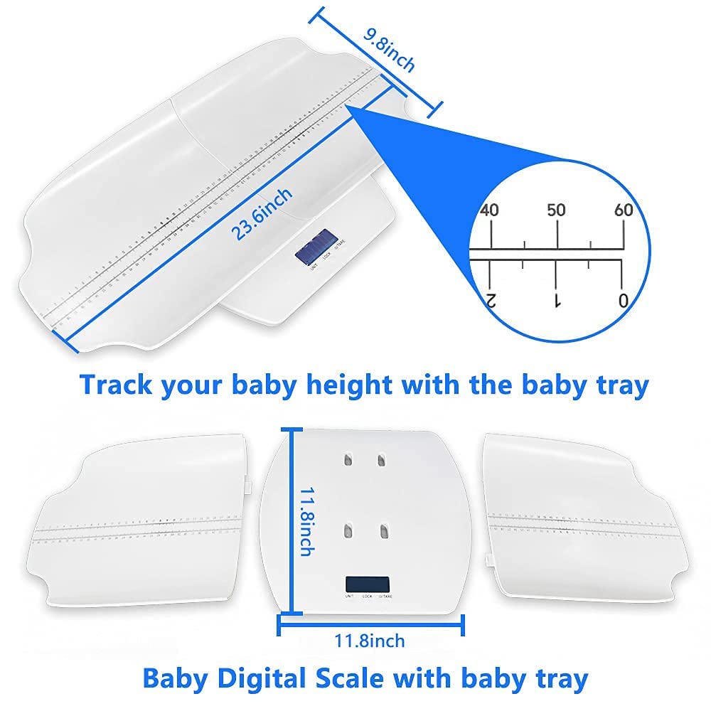 Digital Baby Scale with Hold Function, LCD Display B797808