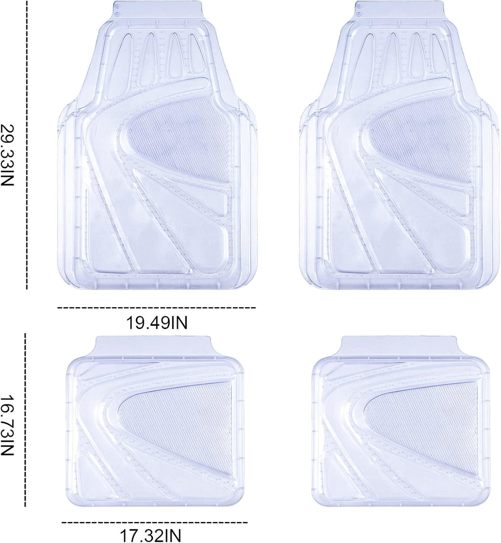 4-Piece Universal Fit Rubber Car Floor Mats O71611