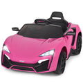 12V Kids Ride On Car with Lights MP3 Openable Doors Pink Z860