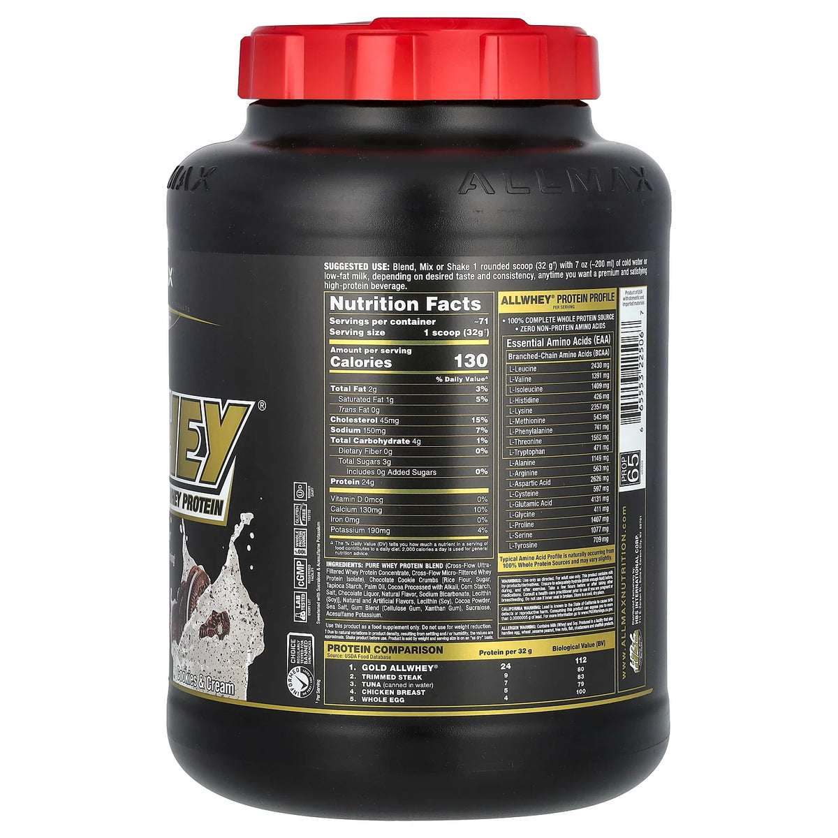 Whey Protein Cookies & Cream 5 lbs H381632